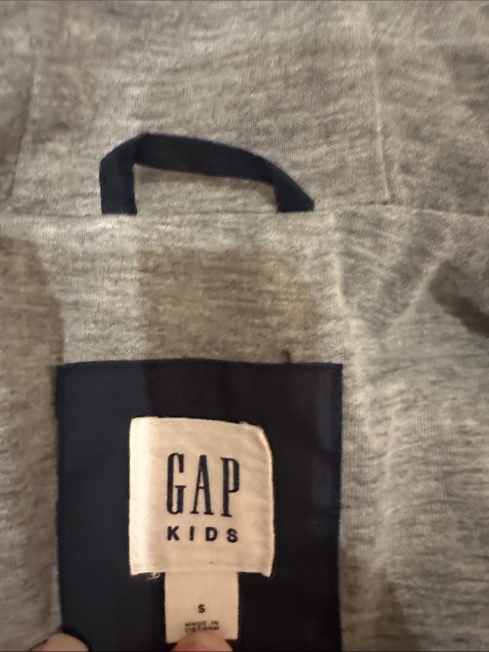 GAP Classic Kids Hooded Windbreaker Jacket - Navy, Small - Picture 4 of 5